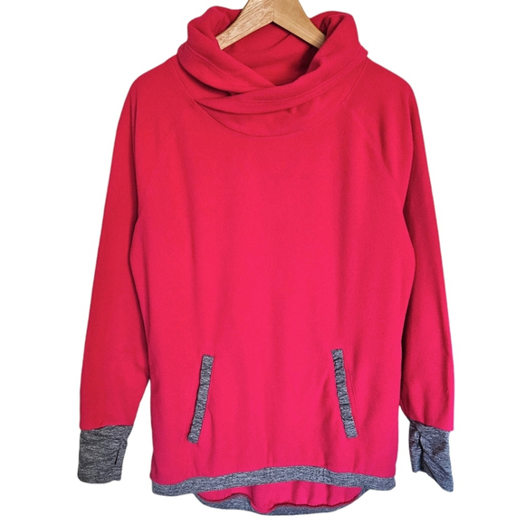 Old Navy Tops - Old Navy pink fleece funnel neck pullover active sweatshirt